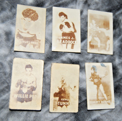 Lot of 6 Vintage 1948 Topps Magic Boxing Champions Cards James J. Braddock