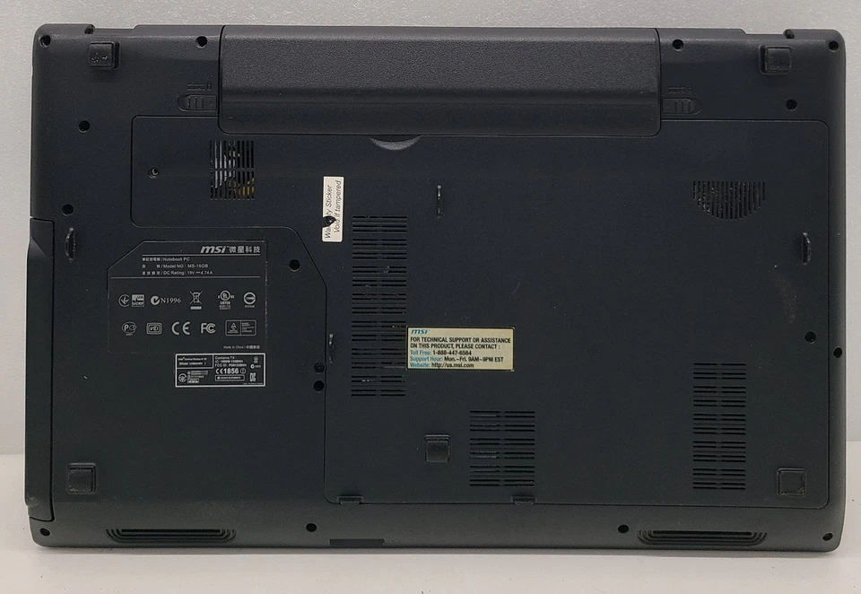 Ноутбук MSI CX61 Intel i5-3210M 6 ГБ Ram без сломанного разъема постоянного тока HD/OS (FL) - Изображение 4 из 4