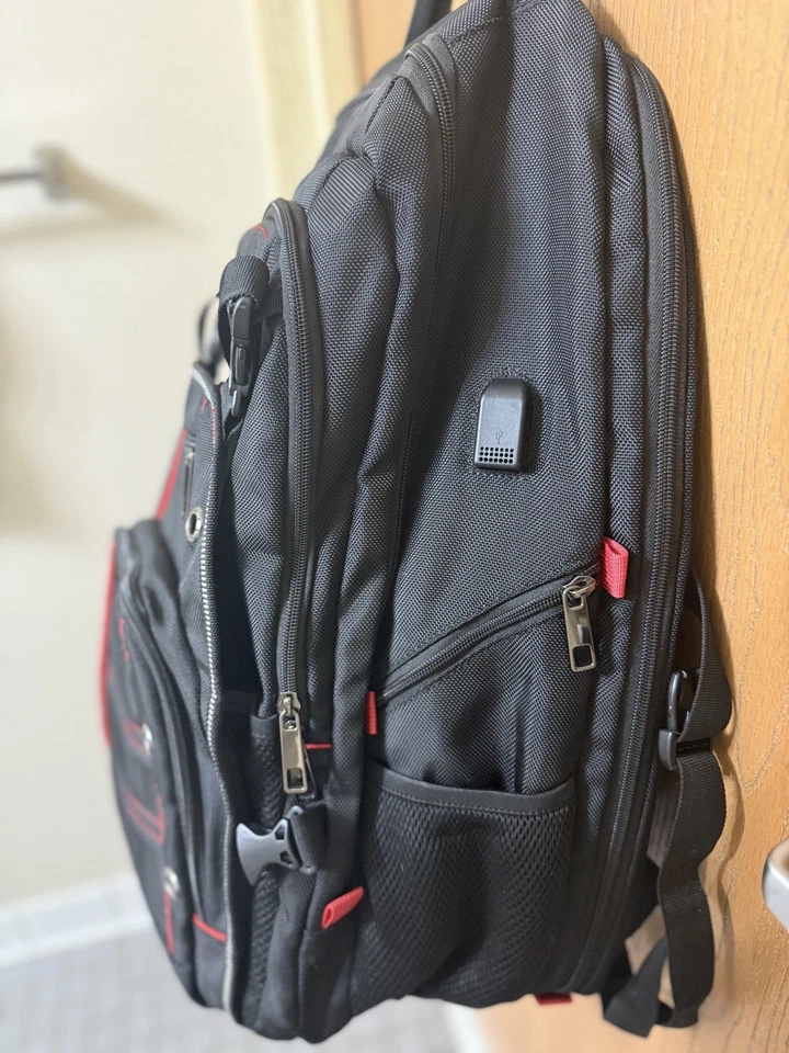 Mochila para portátil VECKUSON 18.4 unisex 55L extra grande para juegos Foto 3 de 4