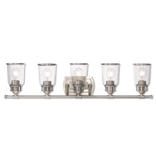 Livex Lighting 10515-91 Lawrenceville Bathroom Vanity Light Brushed Nickel