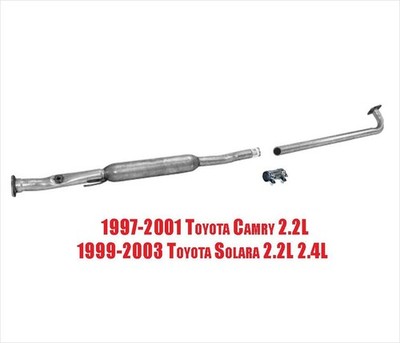 For Toyota Camry 1997 2000 2001 2.2L 4 Cylinder Exhaust Extension Pipe Resonator