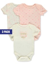 Baby Views Baby Girls' 3-Pack Bodysuits BEB04289MTI0TO3M000000000