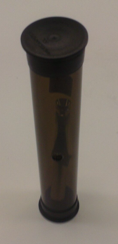 6" TRAVEL ACRYLIC STRAIGHT THUMB CARB HOOKAH WATER PIPE BONG GRAY Plastic - Picture 4 of 4