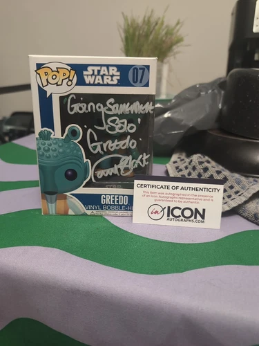Funko POP! Star Wars 07 Greedo Vaulted Blue Box Large Font Print *SIGNED*
