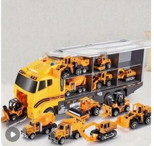 Vehicle Construction Set Excavator Mixer Bulldozer Forklift Dump Truck Car Toys