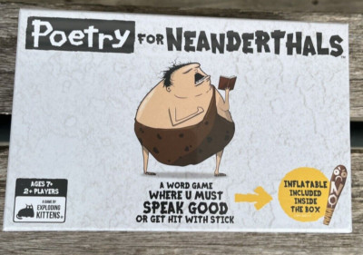Exploding Kittens Poetry for Neanderthals Original Edition Party Word Card Game