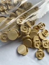 LEGO-NEW-#14769-TAN-ROUND TILE 2 X 2-25 PIECES