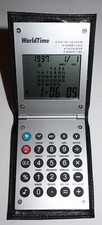 Vintage Calculator - World Time - Digital Calendar - Alarm Clock -in Case