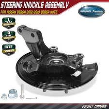 Front Left Steering Knuckle & Hub Bearing for Nissan Versa 2012-2019 Versa Note