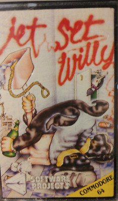 Jet Set Willy (1984) Commodore 64 (Tape, Manual, Box) working classic 8-bit