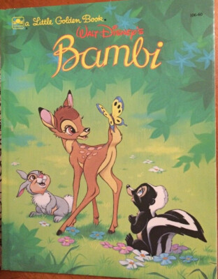 Vintage 1984 Walt Disney's Bambi Little Golden Book
