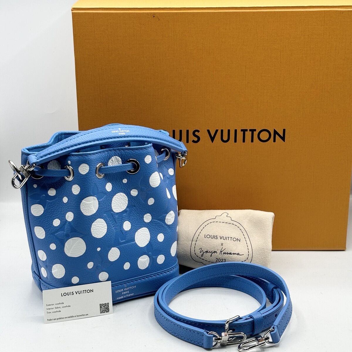 Auth Louis Vuitton x Yayoi Kusama 'Unused' Nano Noe 2023 Auth Louis Vuitton x Yayoi Kusama 'Unused' Nano Noe 2023