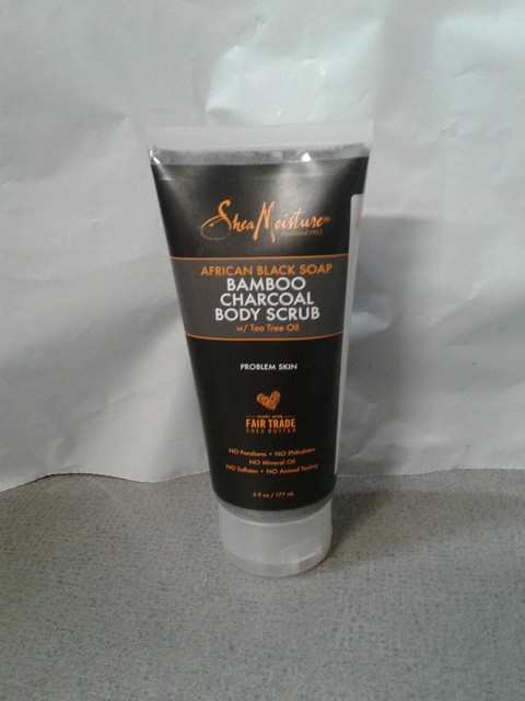 shea moisture bamboo charcoal body scrub