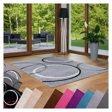 Kurzflor Teppich Modern Hochwertig pflegeleichte Unifarben Gemustert -TOP PREIS!
