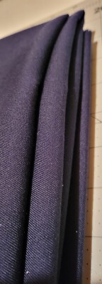Navy Wool Gabardine Fabric by the Yard 60  Wide