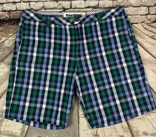 Tailor Vintage Plaid Shorts Mens Size 