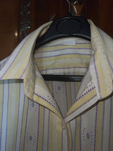 Chemisier blouse vintage coton et polyester taille 42/ 44 réf V10 - Picture 3 of 5