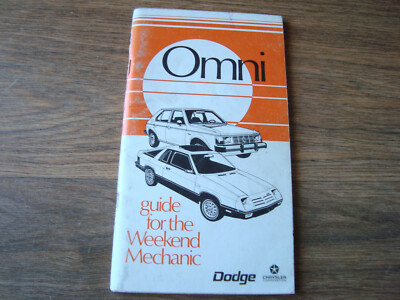 Dodge Omni Guide For The Weekend Mechanic 81-328-9202 NWIO
