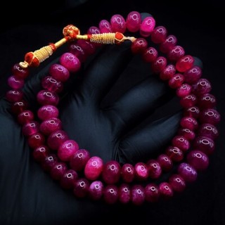Gorgeous Single Strand 533.00 Cts Pink Ruby Beaded Necklace Jewelry VK 28 E662