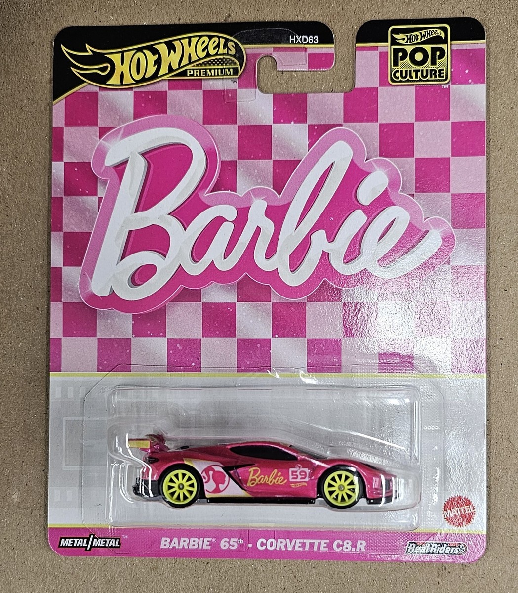 2024 hot wheels premium pop culture barbie 65th corvette c8