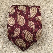 Robert Talbott Neck Tie Purple Green Paisley Silk Made In USA