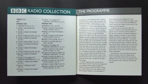 Doctor Who: The Massacre, Original BBC TV Audio 2-CD Soundtrack, 1999 - Picture 3 of 6