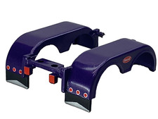 1/64 DCP PARTS PURPLE PETERBILT 359/379/389 REAR WTI FENDERS W/ LIGHTS