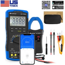 Bluetooth Digital Multimeter DC Current Clamp Meter 6000 Counts AC/DC Volt 600A
