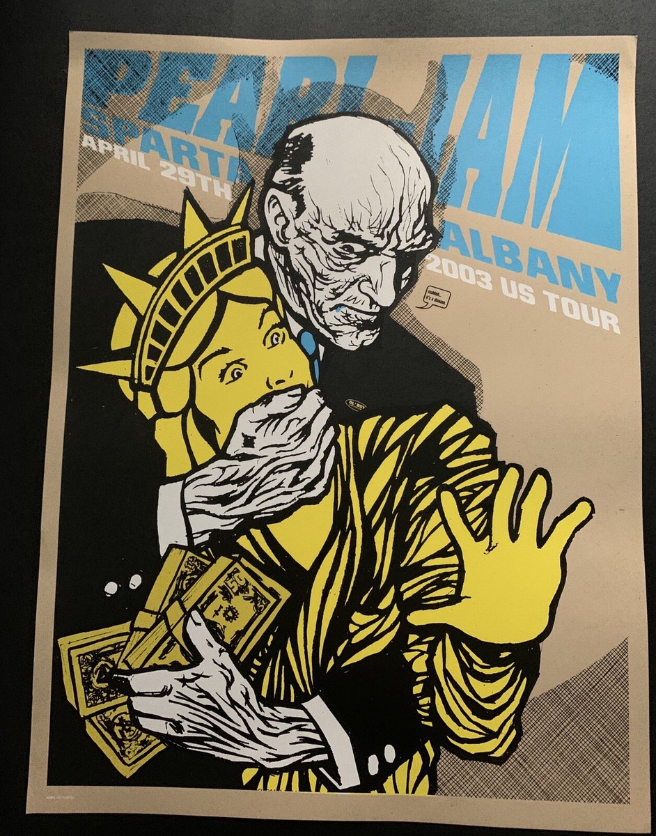 Pearl Jam / Tour 2003 ポスター（ポスターフレーム付） Pearl Jam 2003 Japan Concert Poster – Ames Bros