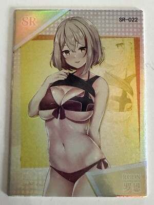 ROON SR SR-022 Azur Lane Crosswave Goddess Story Anime  Card