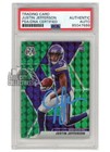 Justin Jefferson 2020 Mosaic Green Autograph Rookie Card #209 PSA/DNA Light Blue