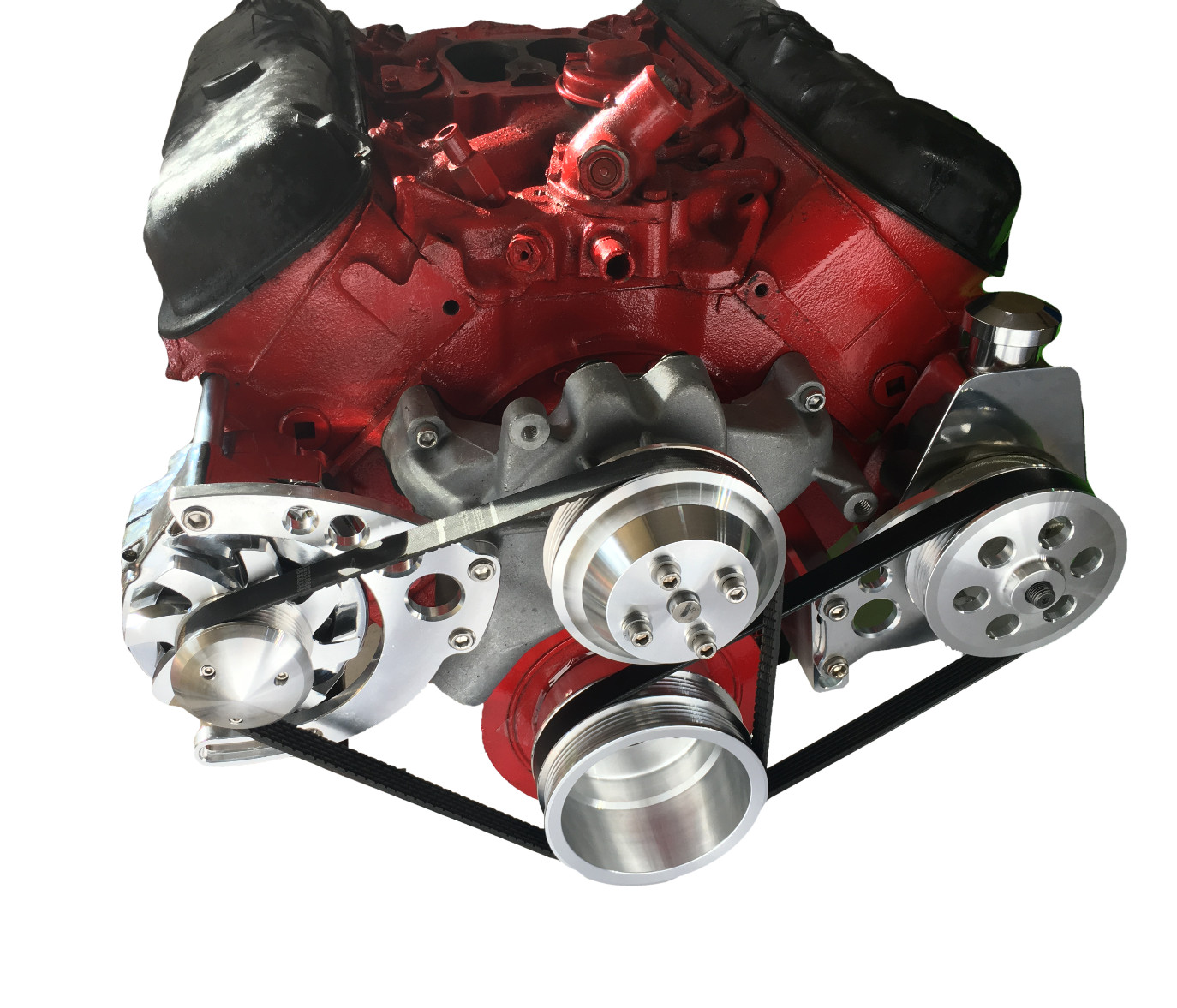 Big Block Chevy Serpentine Pulley Conversion Kit ALT PS BBC LWP 396 427 454 2