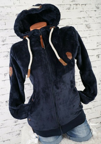 Damen Kuschel Teddy Fleece Sweat Jacke Kapuze Hoodie Übergangsjacke Uni S-3XL - Bild 29 von 59