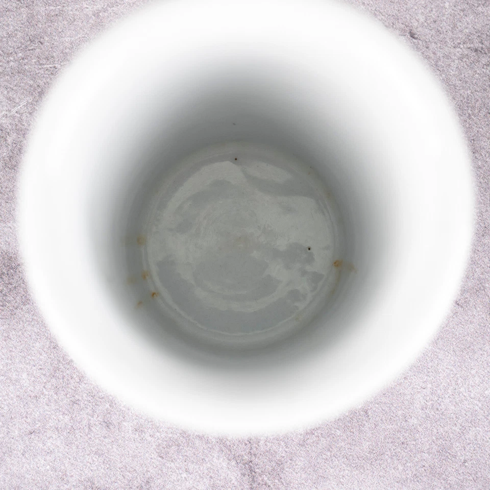 Vaso/mini jarrón vintage de cerámica floral rosa para baño • 3 1/4" Foto 4 de 4