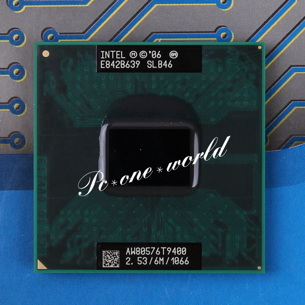 buitenste Openlijk dodelijk Intel Core 2 Duo T6670 T7100 T7250 T7300 T8100 T9400 T9600 Socket P  Processor | eBay