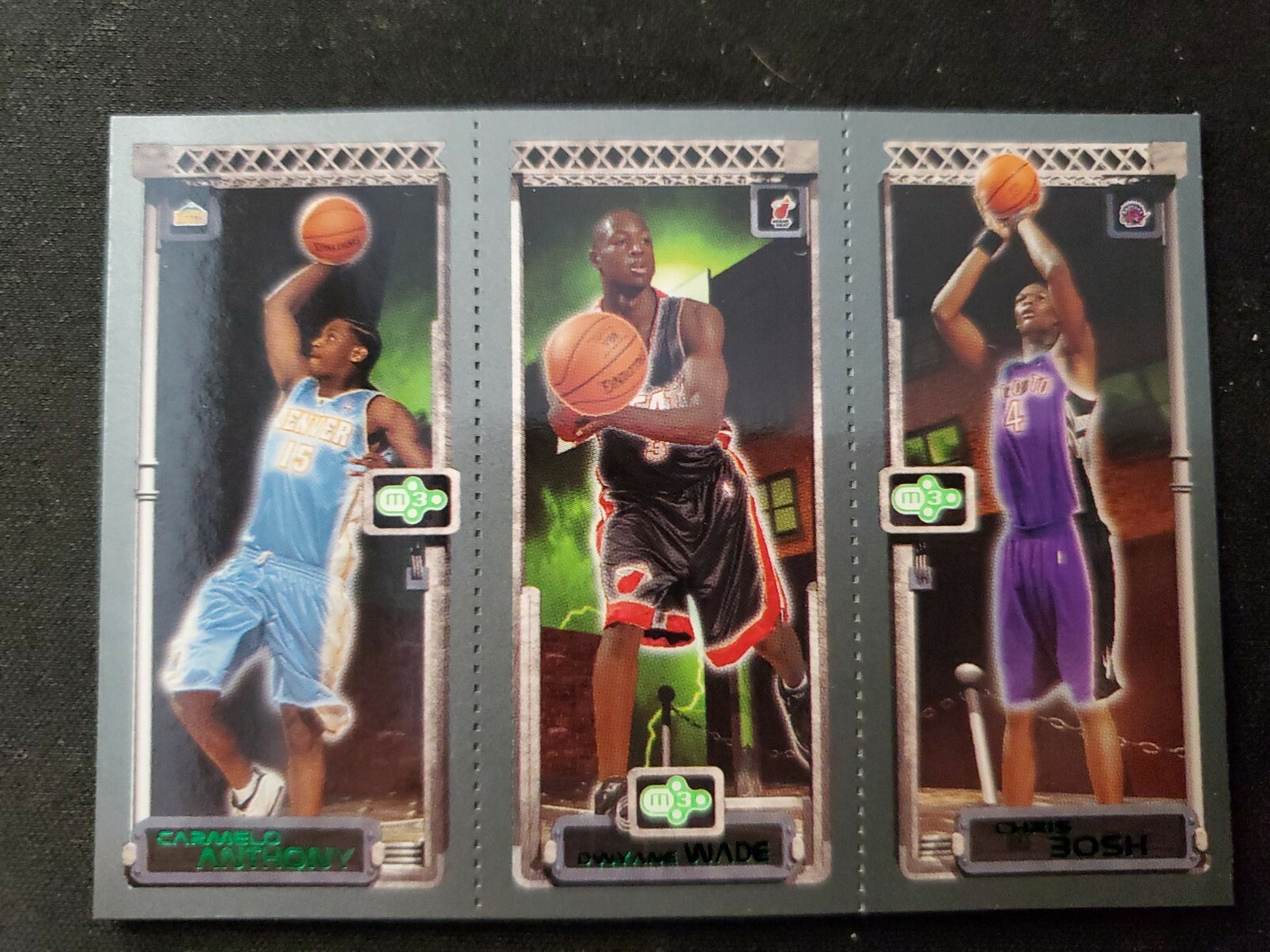 2003-04 Topps Matrix CARMELO ANTHONY D-WADE-CHRIS BOSH ROOKIE CARD #113/115/114