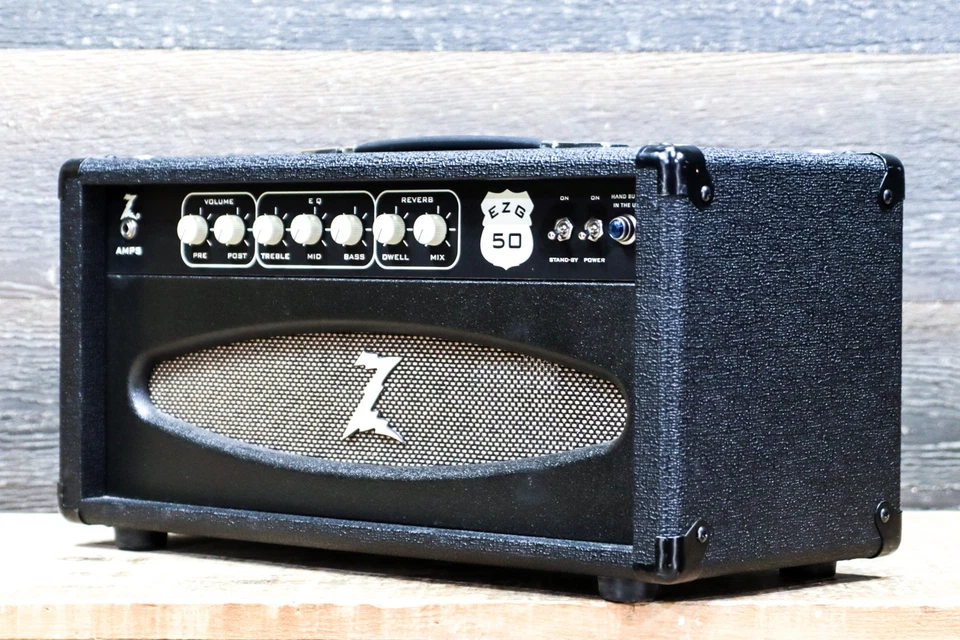 Cabezal amplificador guitarra reverberación Dr. Z Amps EZG-50 50 vatios todo tubo 2 perillas Foto 2 de 4