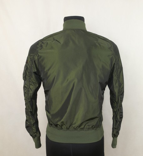 ALPHA INDUSTRIES WOMENS SHINY GREEN BOMBER JACKET size M - Picture 5 of 10