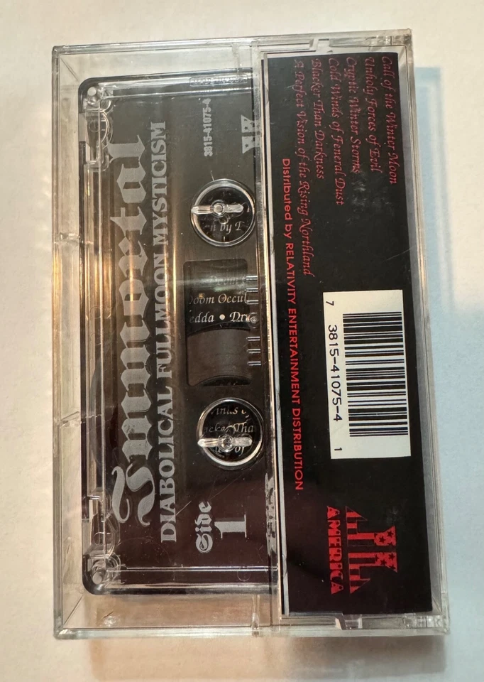 Immortal Diabolical Fullmoon Mysticism Black Metal Cassette 1993 Osmose SEALED - Image 2 of 4