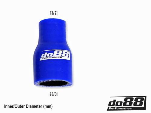 AUDI S2 RS2 S4 S6 RS6 DO88 Silicone Crankcase Vent Hose: Blue/Black 034103247G - Picture 3 of 5