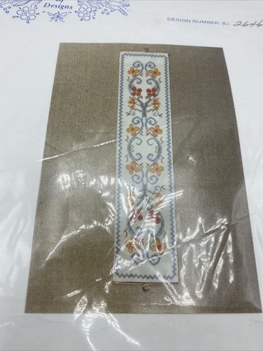 BJ Designs Counted Cross Stitch BJ2646 Rosemal Wall Hanging New Sealed 5" x 22" - Picture 3 of 5