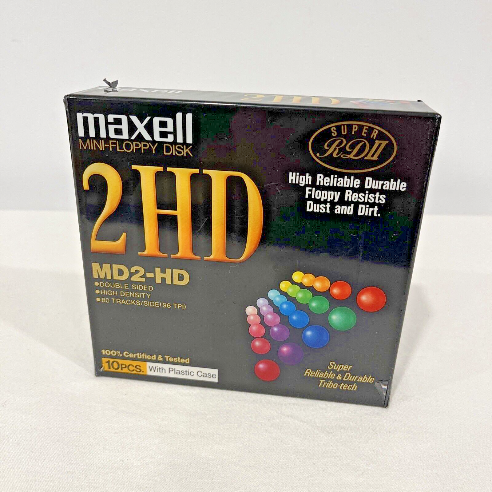 MAXELL Mini-Floppy Disk 2 HD MD2-HD 10-Pack Durable Sealed-image