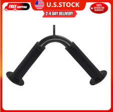 Tricep Press Down Bar   V Bar Cable Attachment, Steel with Non-Slip Rubber Grip