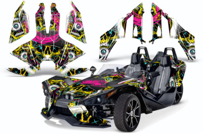 Roadster Graphics Kit Decal For Polaris Slingshot SL 2015-2023 FRENZY YEL