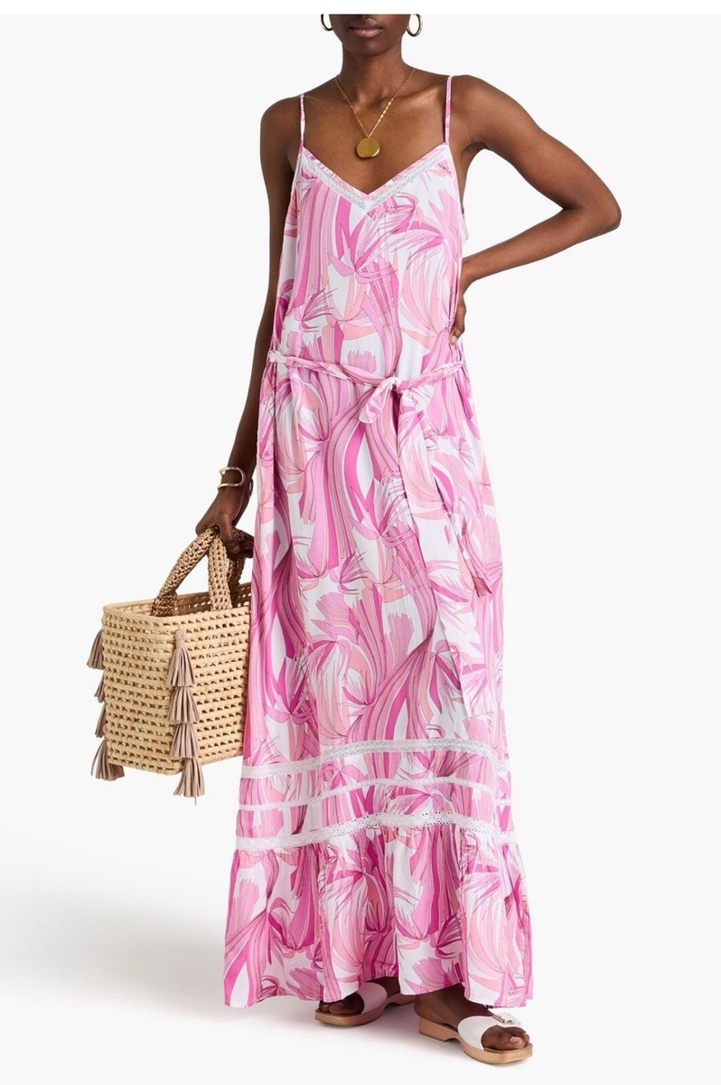 Melissa Odabash EDEN ORCHID DRESS Size L. $342 | eBay