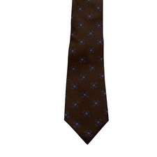 Ferrell Reed For Rochester Special Man Tie Brown Geometric 100% Silk Made In USA