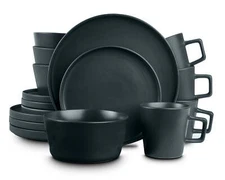 |Professional Grade| Celina 16-Piece Stoneware round Dinnerware Set, Service for
