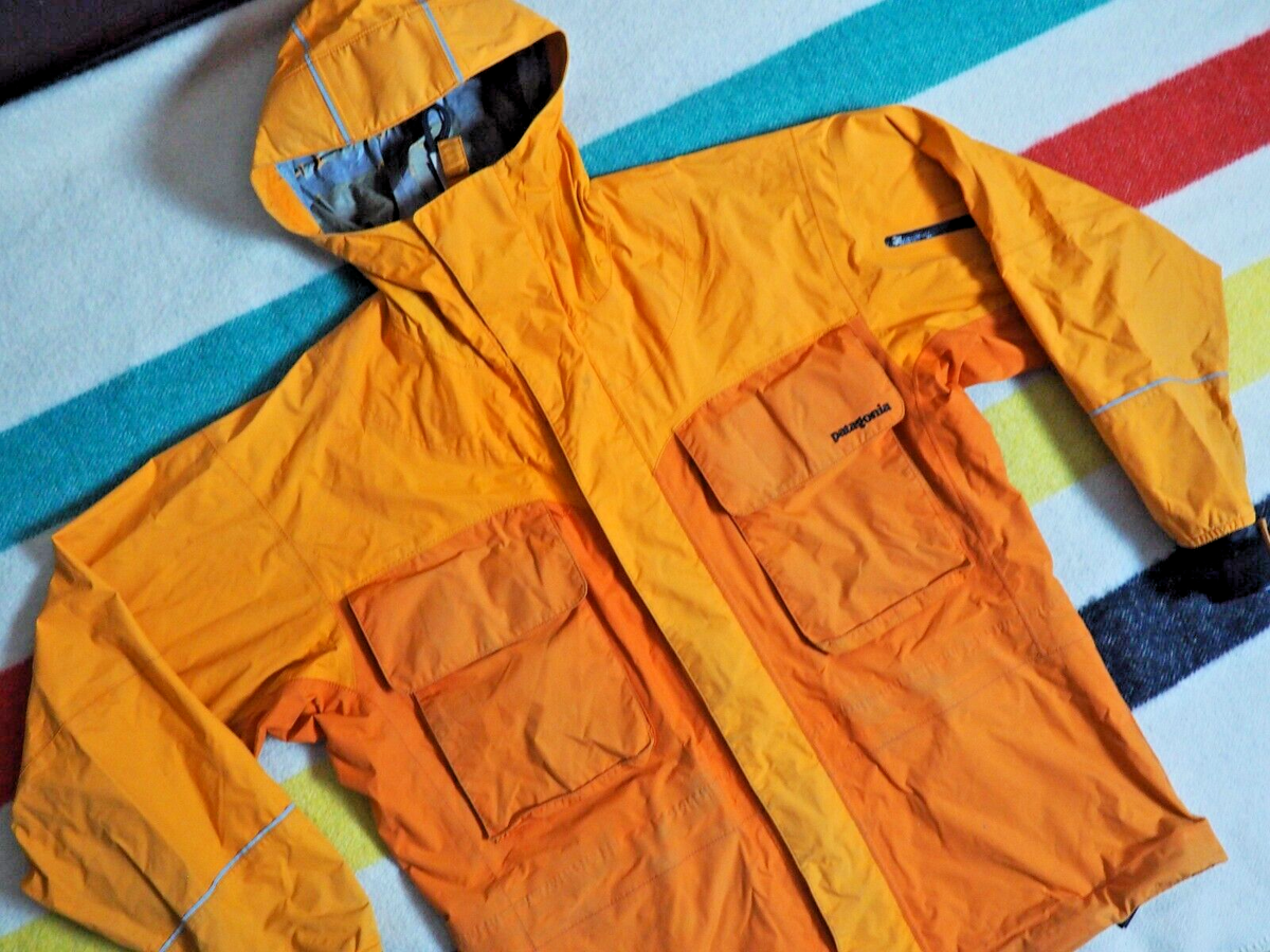 PATAGONIA Lotus Design 2006 Orange Two-Tone Logo Hooded