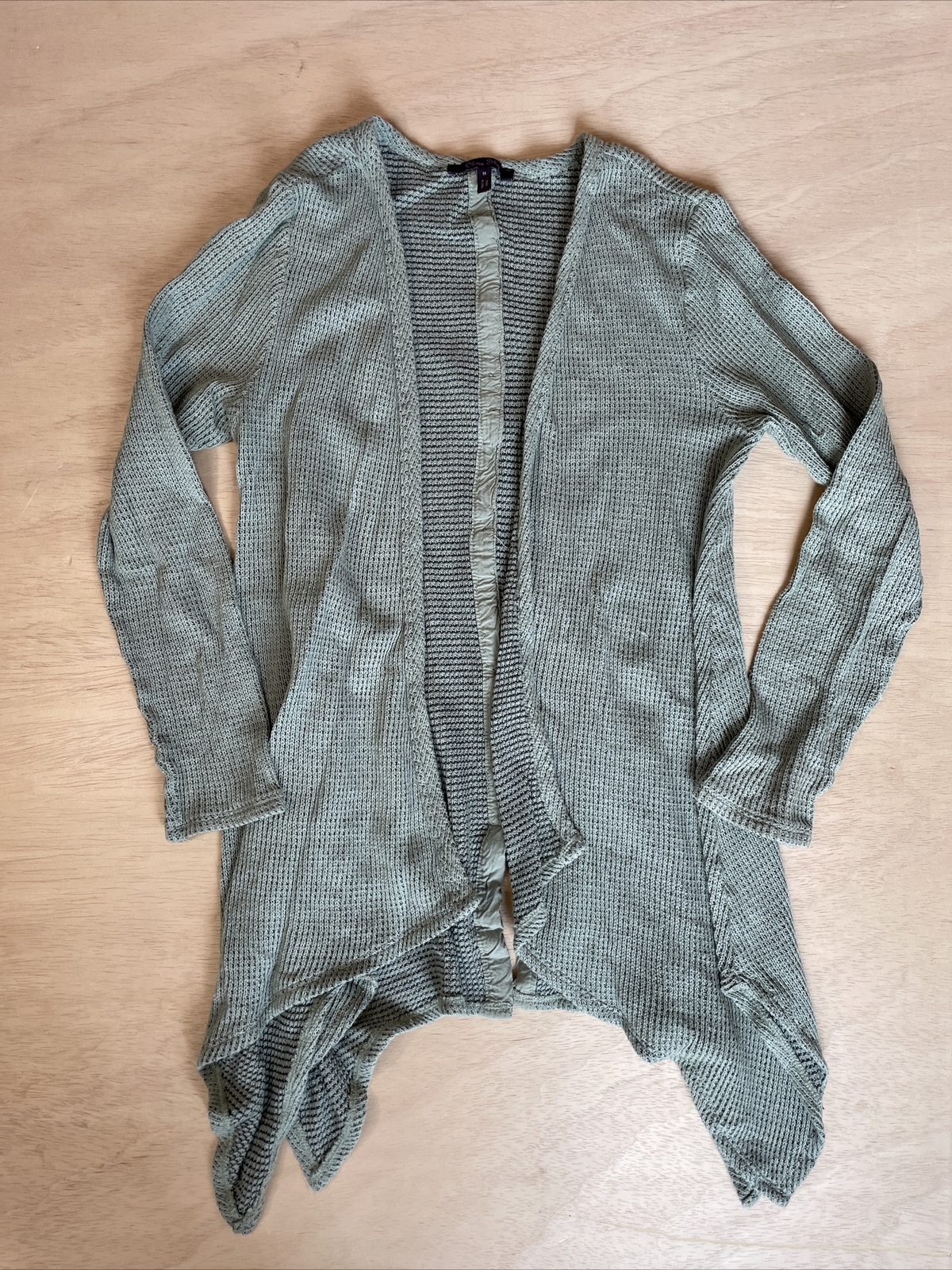 Long Cardigan green Cotton Blnd 