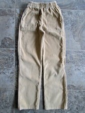 VTG Original Corduroy Pants /- 20x27 Juniors Corduroy Khaki Straight Elastic